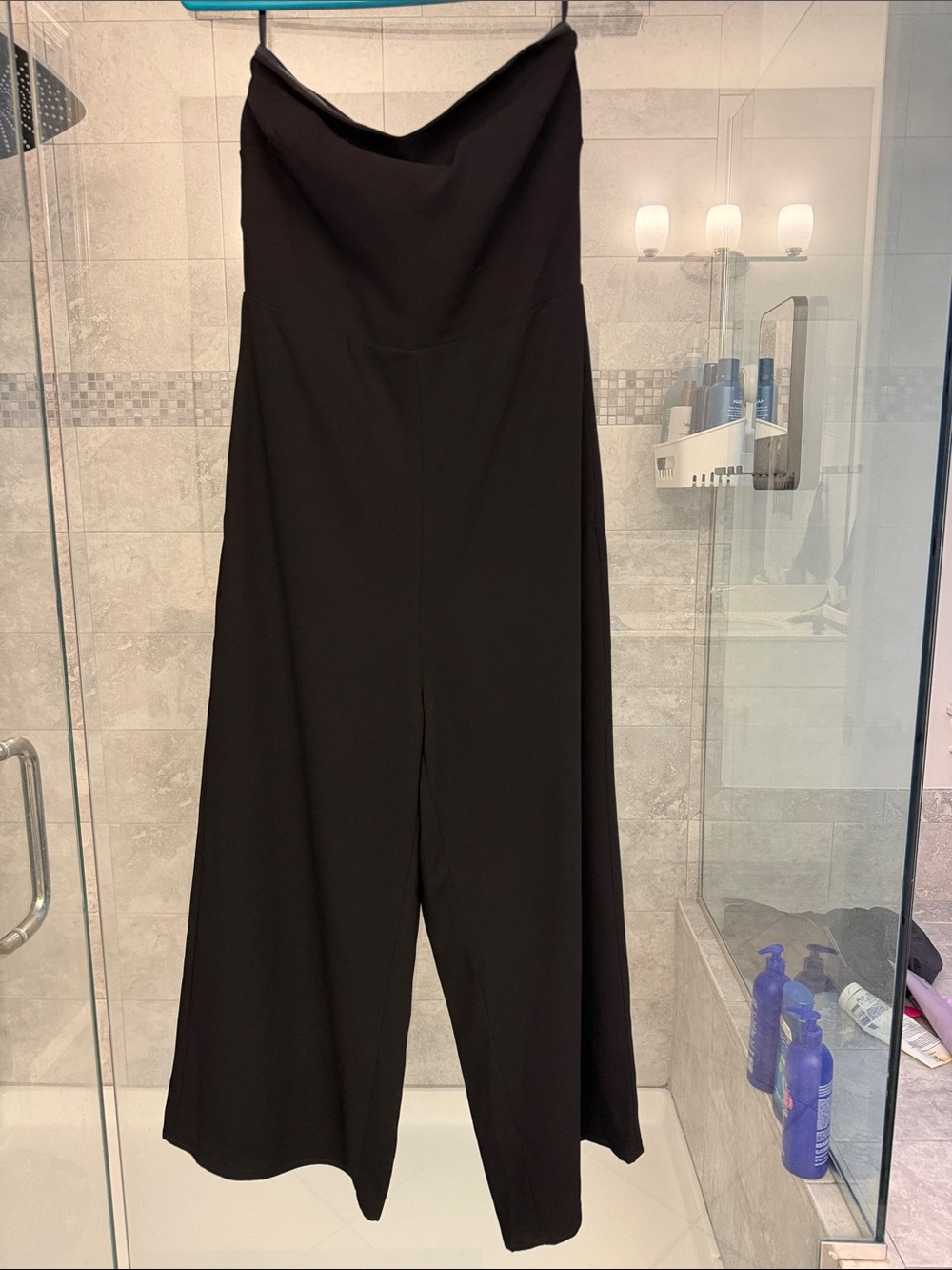 Aritzia Babaton wide leg strapless jumpsuit size 6